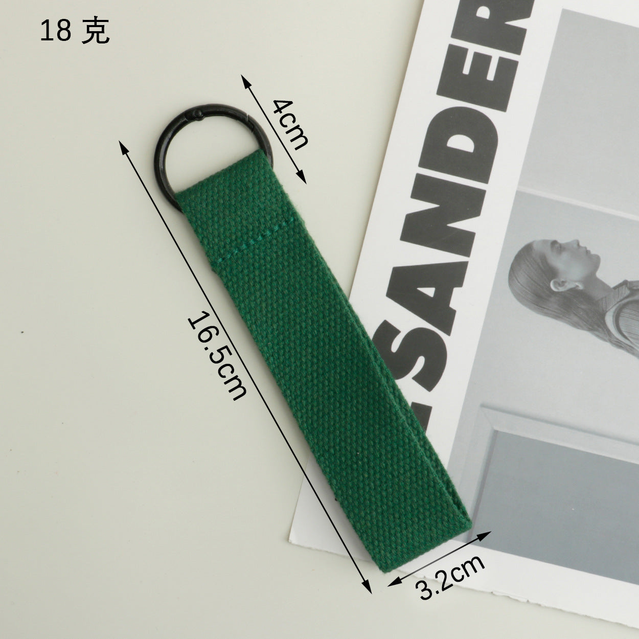 Wholesale Trendy Green Polyester Lanyard Keychain Wrist Strap Wedding Gift DIY Resale Accessory