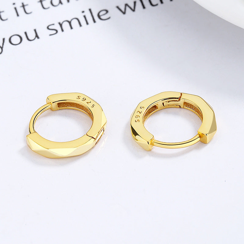 Wholesale S925 Sterling Silver Corner Earrings