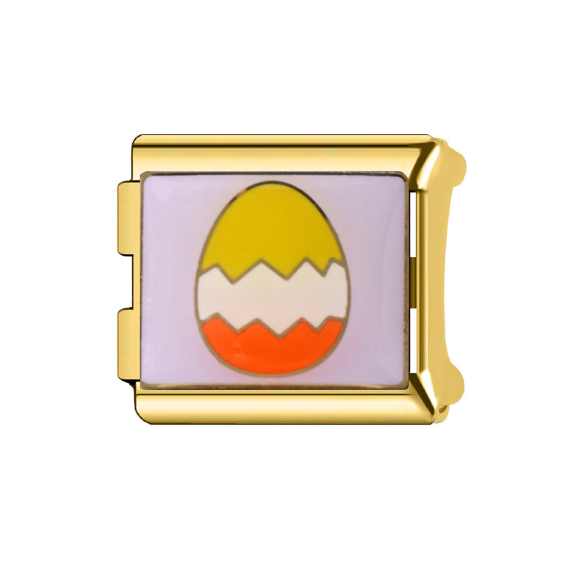 Wholesale Italian Charm Bracelet 9mm DIY Splicing Cartoon Cute Stainless Steel Composable Bracelet