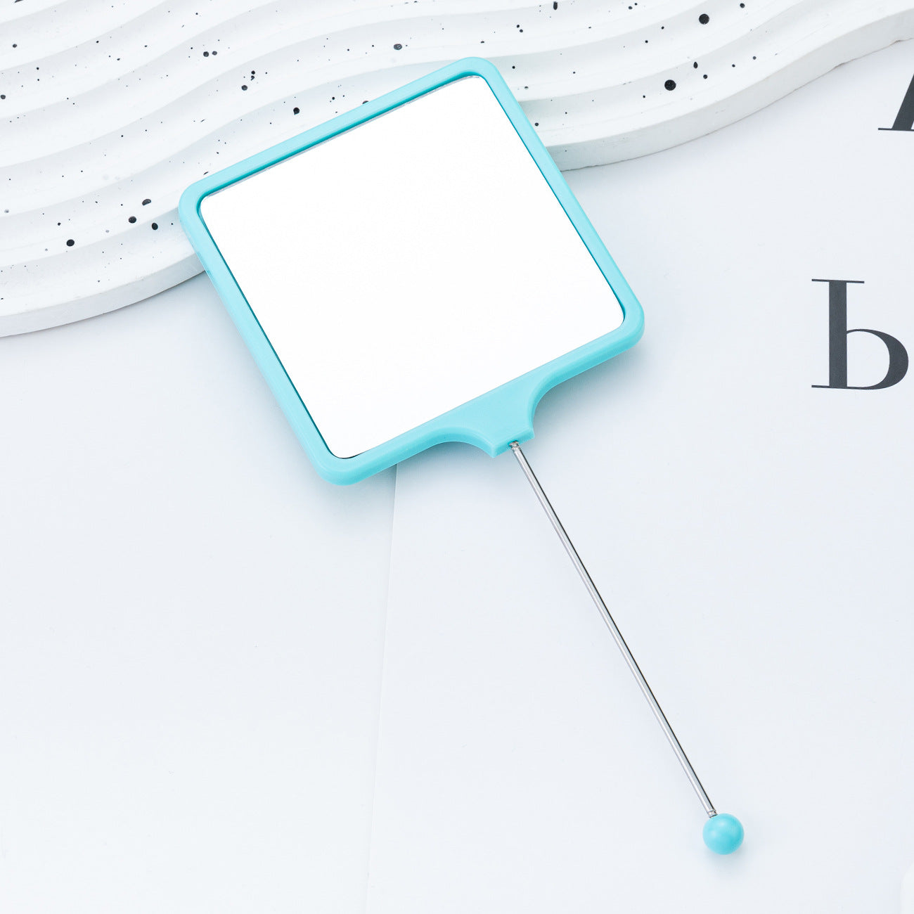 Wholesale  Beadable Mini Mirror DIY Beaded Handheld Mirror