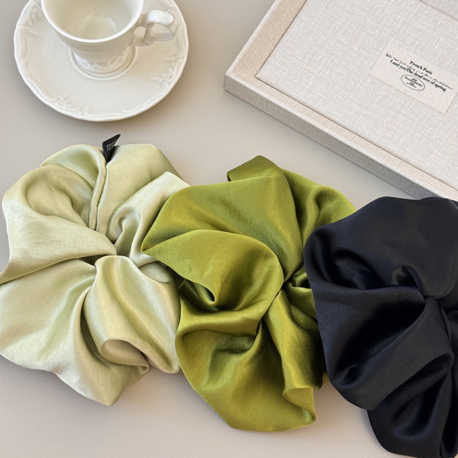 Wholesale green vintage hair band rubber band hair band