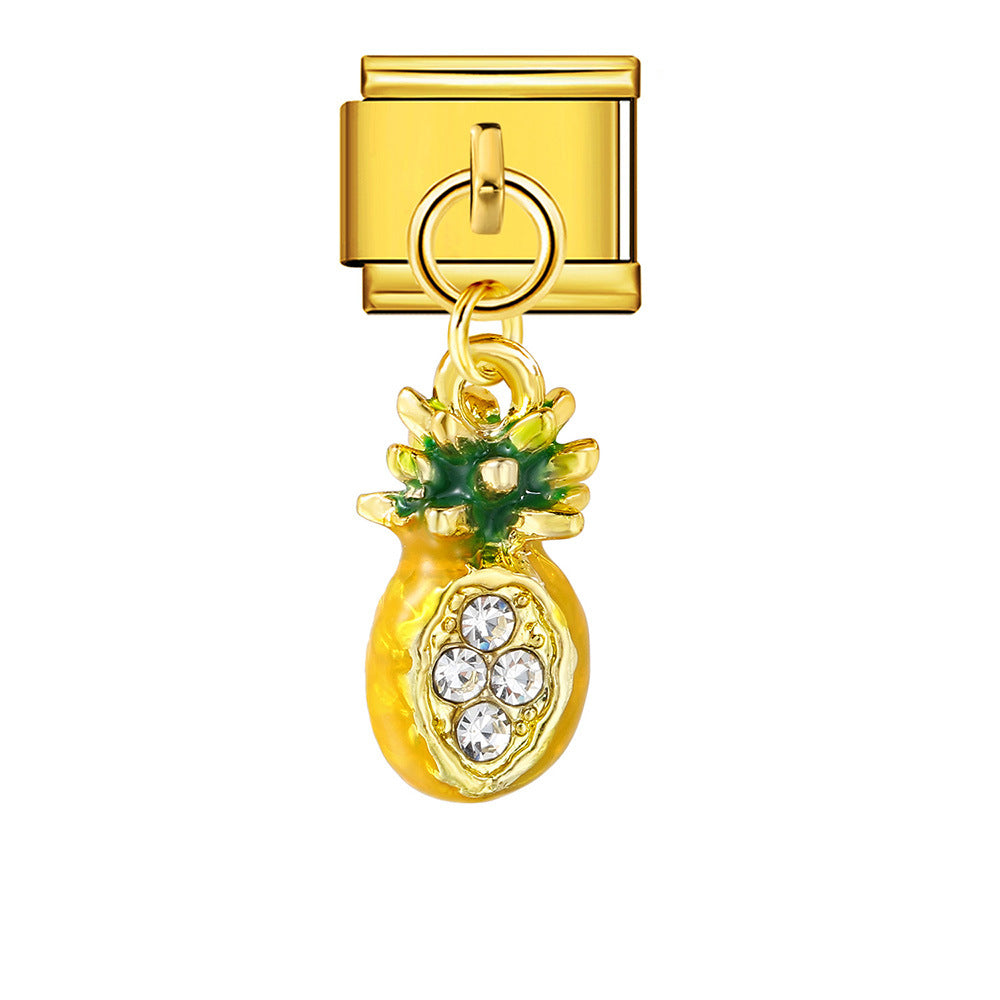 Wholesale Italian Charm Bracelet 9mm DIY Marine life Creative Stainless Steel Composable Bracelet