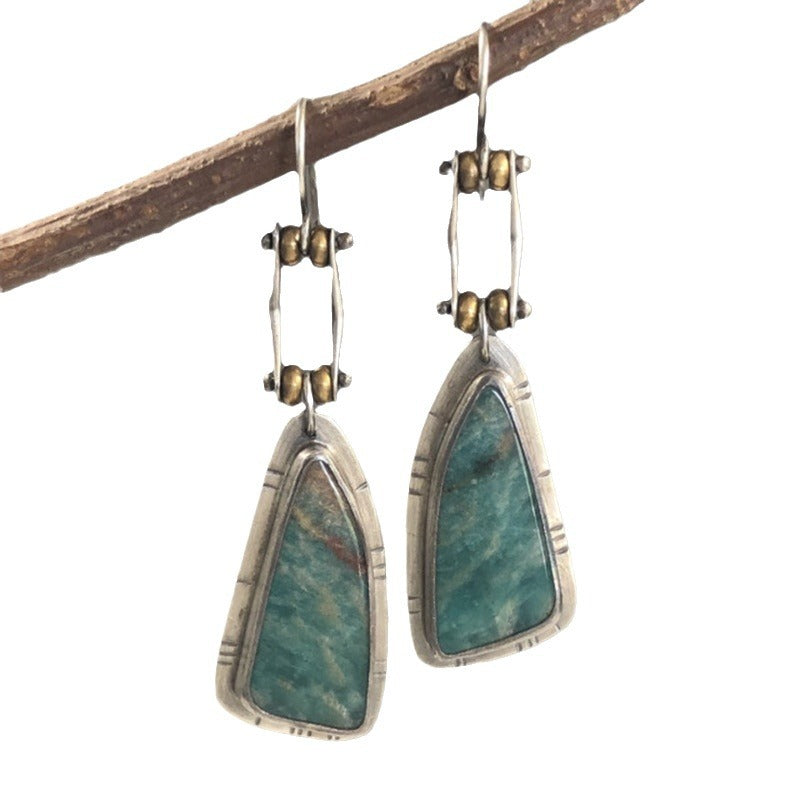 Wholesale Fashion Geometric Color Block High End Earrings