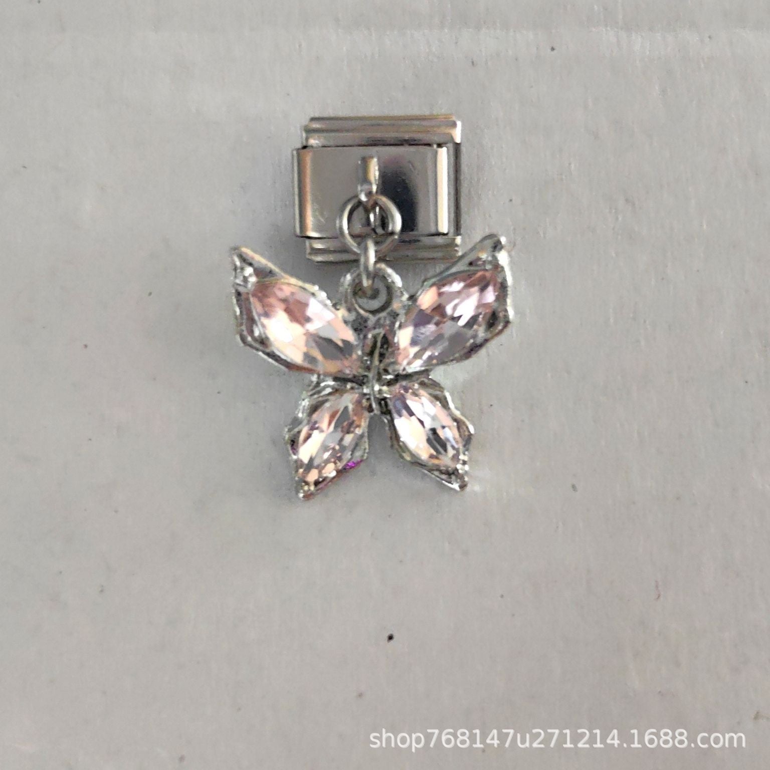 Wholesale Italian Charm Stainless Steel Bracelet Single Hook Pendant Jewelry Accessory Gift