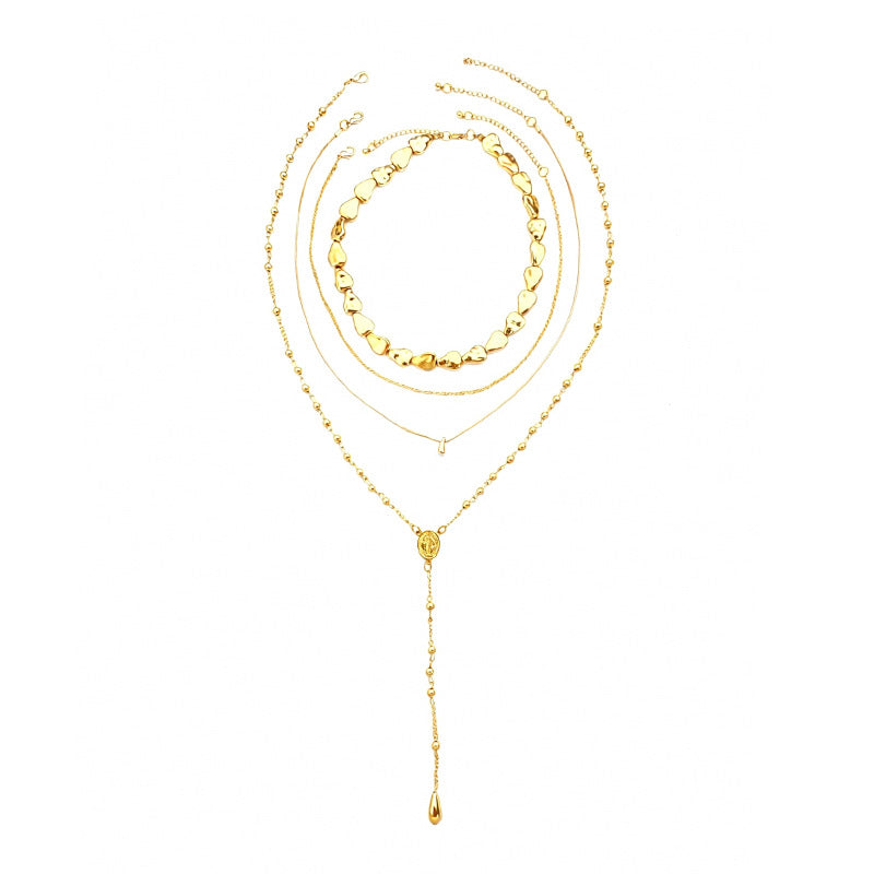 Wholesale Trendy Retro Beaded Layering Necklace Chic Fashion Accessory For Everyday Wear Gift Boutique Resale