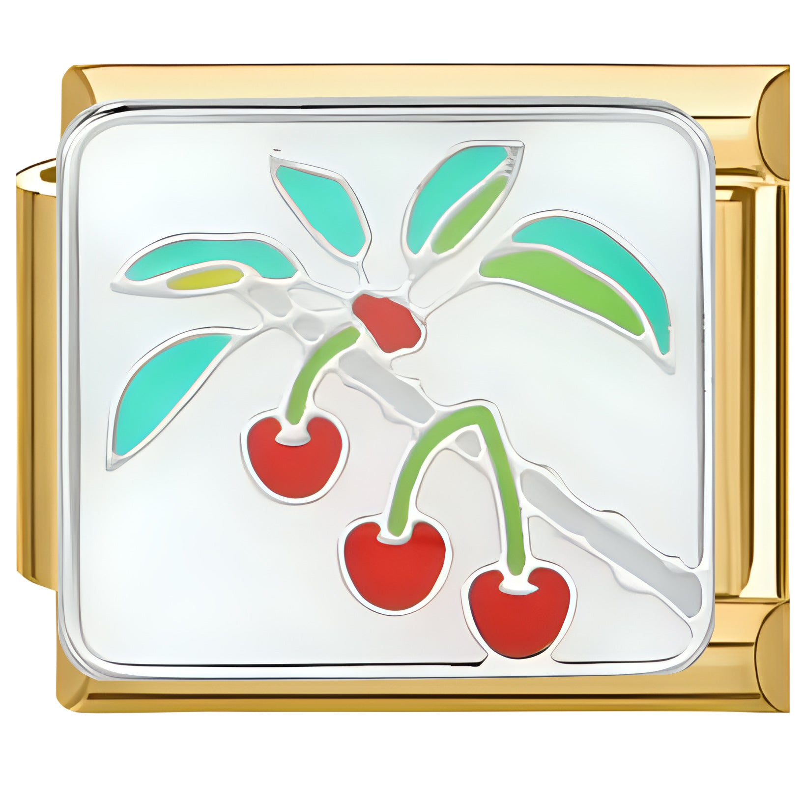 Wholesale Italian Charm Bracelet 9mm DIY Golden Fruit   Creative Stainless Steel Composable Bracelet