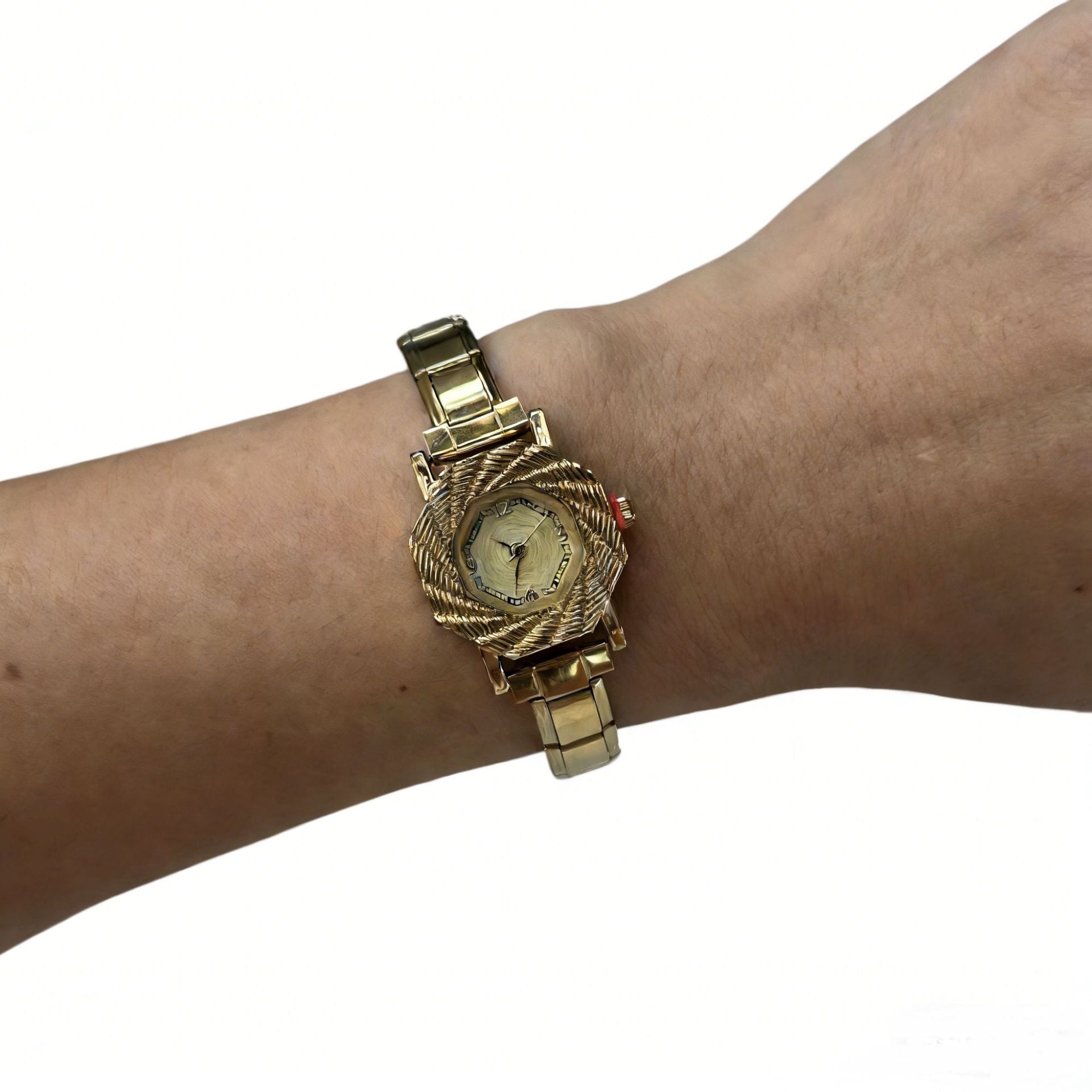 Wholesale Stainless Steel Quartz Watch with Tassel,  Bagua Octagonal Design,  Fashionable Women' s Wristwatch,  Boutique Gift