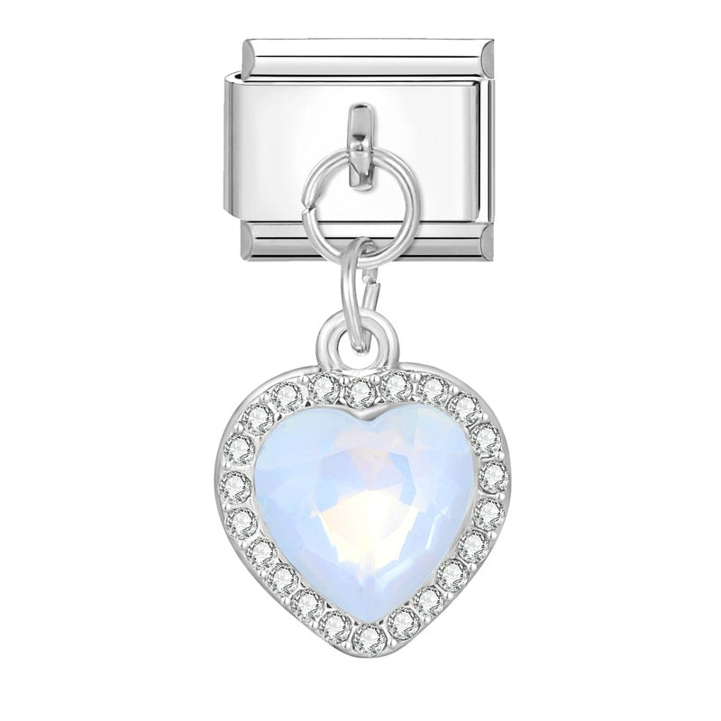 Wholesale Italian Charm Bracelet 9mm DIY Splicing Cute Pendant Stainless Steel Composable Bracelet