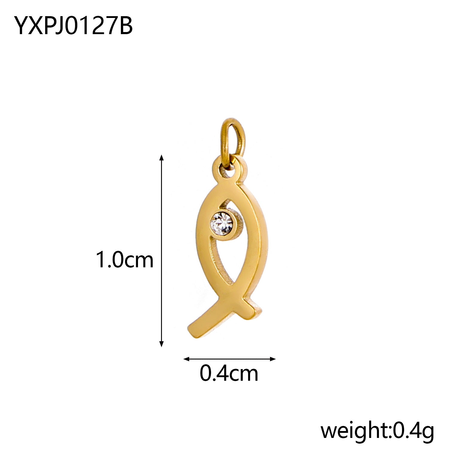 Wholesale Marine elements Stainless steel starfish tropical fish marine life pendant