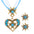 Wholesale Oktoberfest Vintage Heart Diamond Necklace