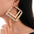 Wholesale Exaggerated gold large hoop oversized bamboo earrings