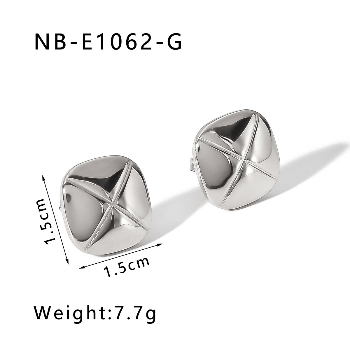 Boucles d'oreilles creuses en forme de C en gros de 18 km boucles d'oreilles géométriques rétro