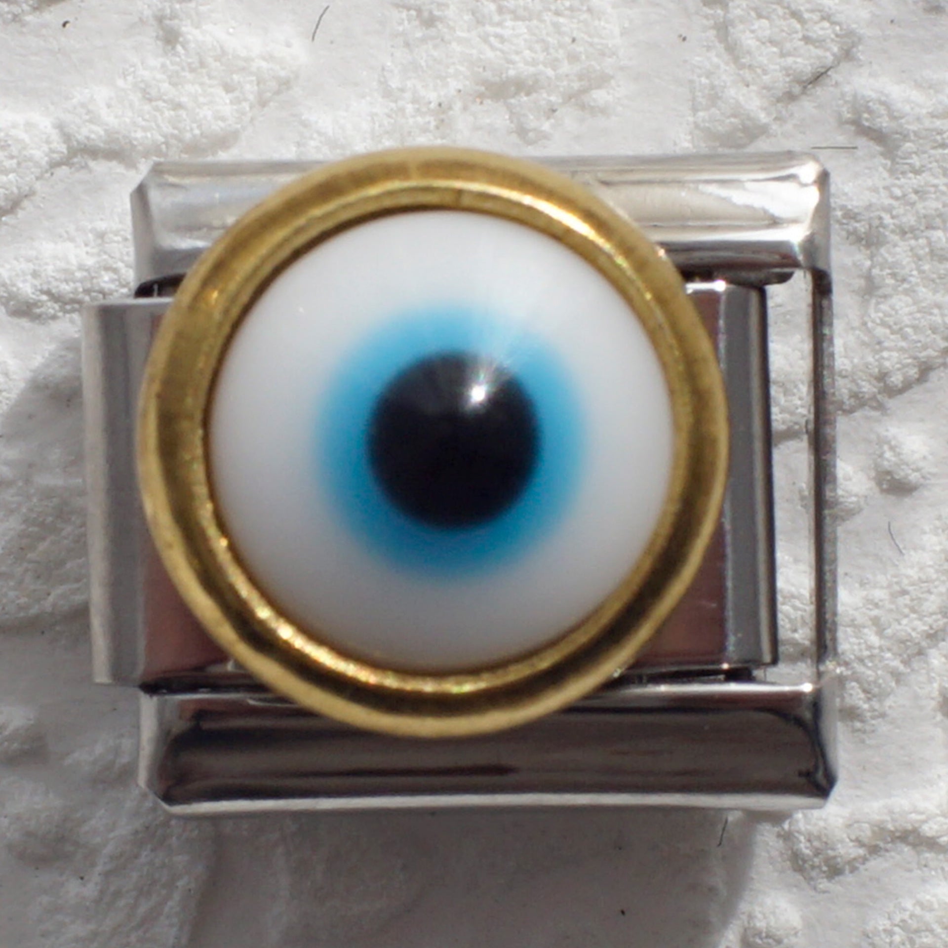 Wholesale Stainless Steel Devil' s Eye DIY Charm Elastic Bracelet Fashion Accessory for Boutique Resale