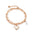 Wholesale Double Layer Temperament All-match Peach Pearl Titanium Steel Bracelet