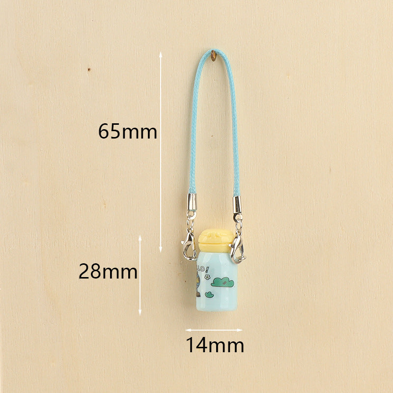 Wholesale Cute Mini Thermos Cup Keychain Pendant Doll Accessories