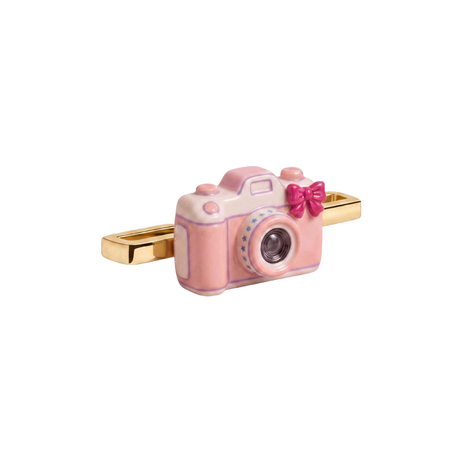 Wholesale 18K Gold Plated Stainless Steel Pink Fitness Tracker Charm Chic DIY Jewelry Accessory For Party Resale