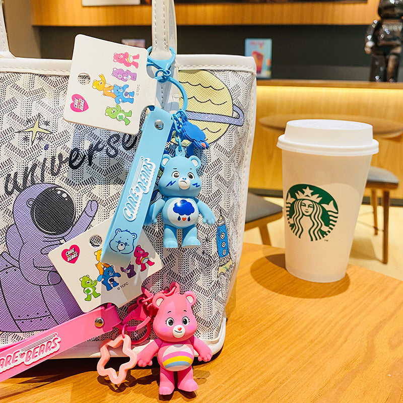 Wholesale Cartoon Love Bear PVC Soft Keychain Creative Keychain ACCVIP-KC-HangLi007