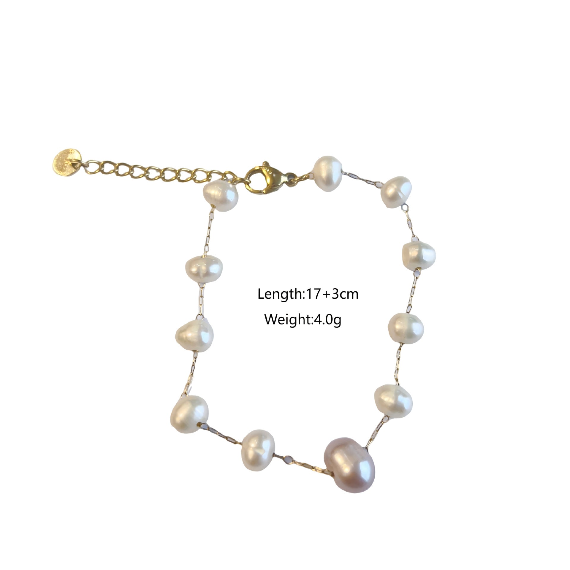 Wholesale stainless steel pearl natural stone bracelet jewelry