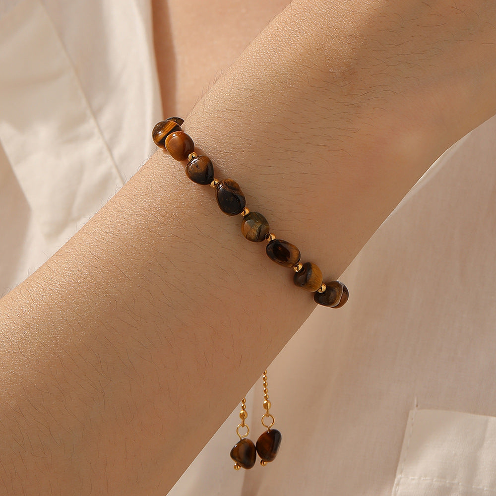 Wholesale Stainless steel cross and evil eye pendant with heart-shaped bracelet