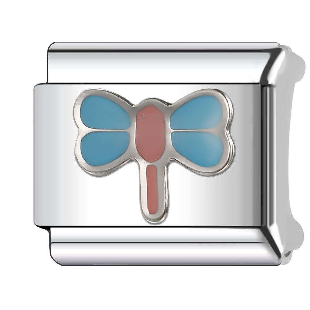 Wholesale Italian Charm Bracelet 9mm DIY Splicing Ocean Series Animal Stainless Steel Composable Bracelet