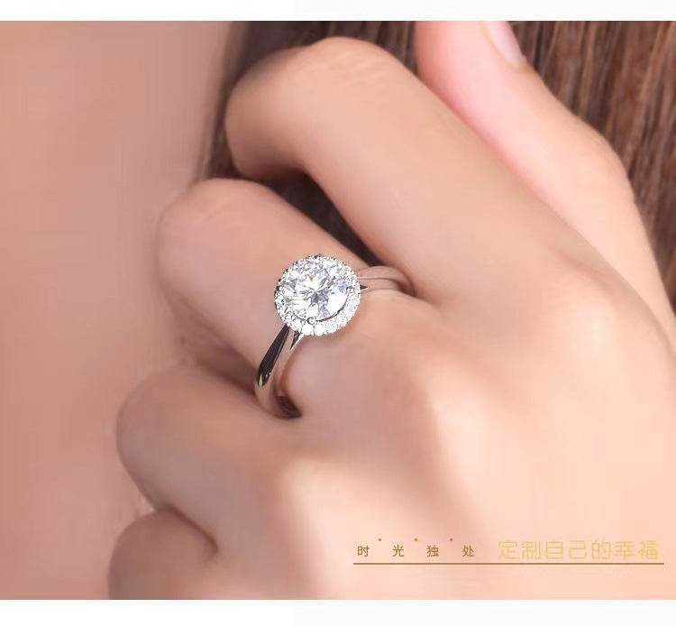 Wholesale  Platinum 50 Points Diamond Ring