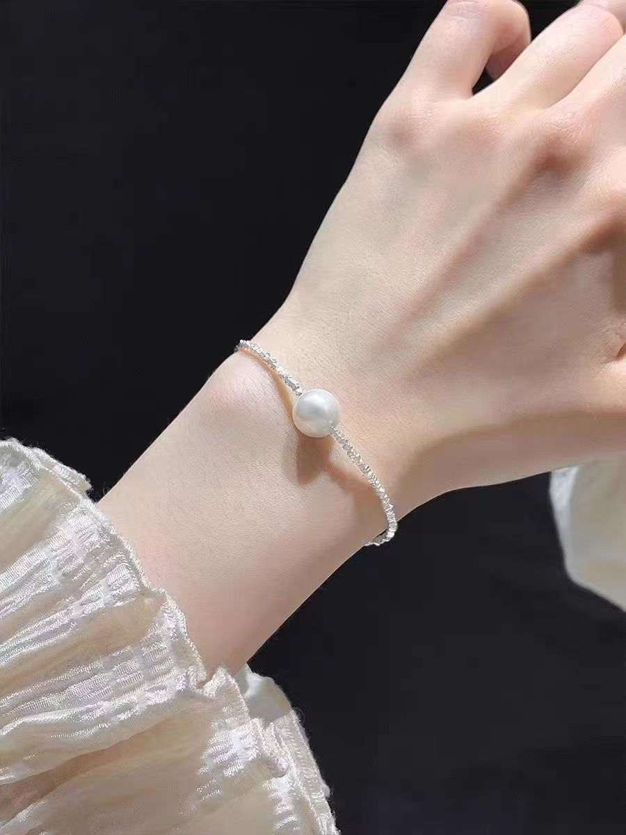 Wholesale Silver Pearl Necklace Elegant French Style Women S Fashion Jewelry Accessory Gift