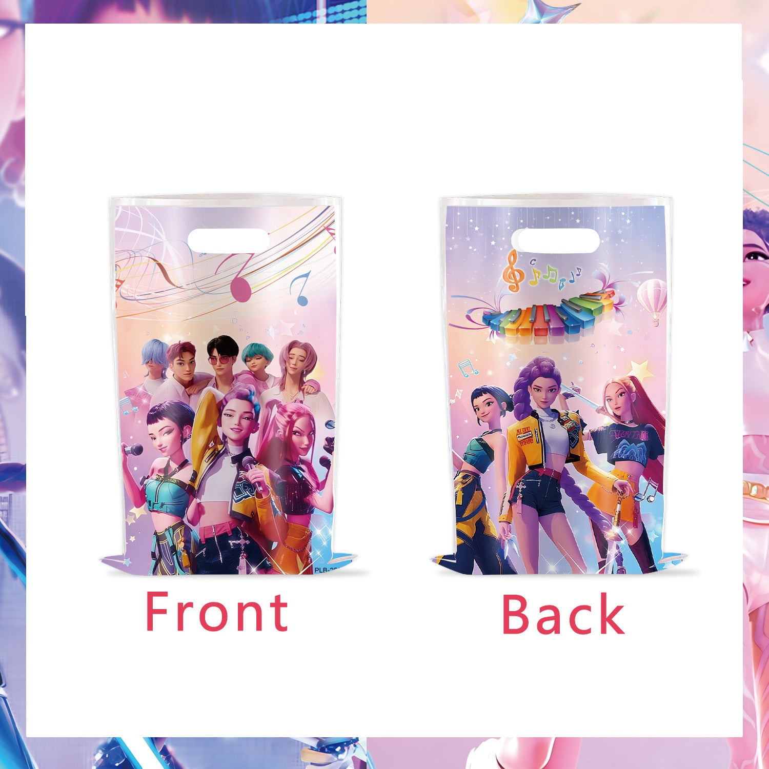 Wholesale KPOP  birthday party decoration tableware supplies atmosphere layout five-piece set kpop