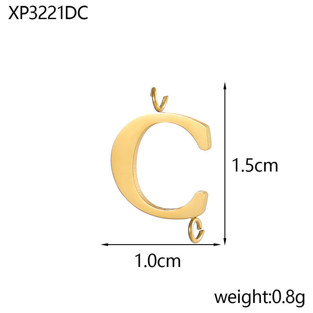 Wholesale Stainless Steel 26 Letter Pendant