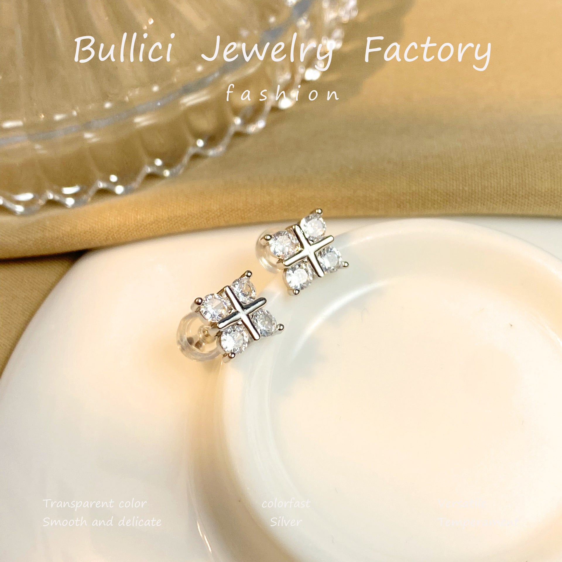 Wholesale Light Luxury Style S925 Sterling Silver Earrings