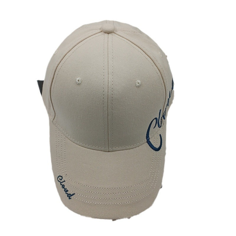 Wholesale Hard Top Embroidered Letter Hole Peaked Baseball Cap ACC-HT-Daod007