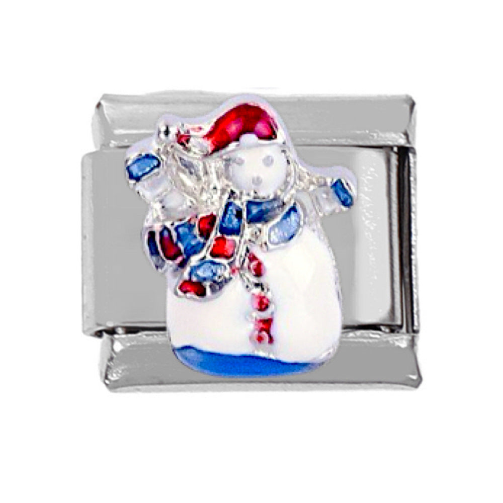 Wholesale 5pcs Italian Charm Bracelet 9mm DIY Splicing Snowflake Rainbow Star Moon Stainless Steel Composable Bracelet