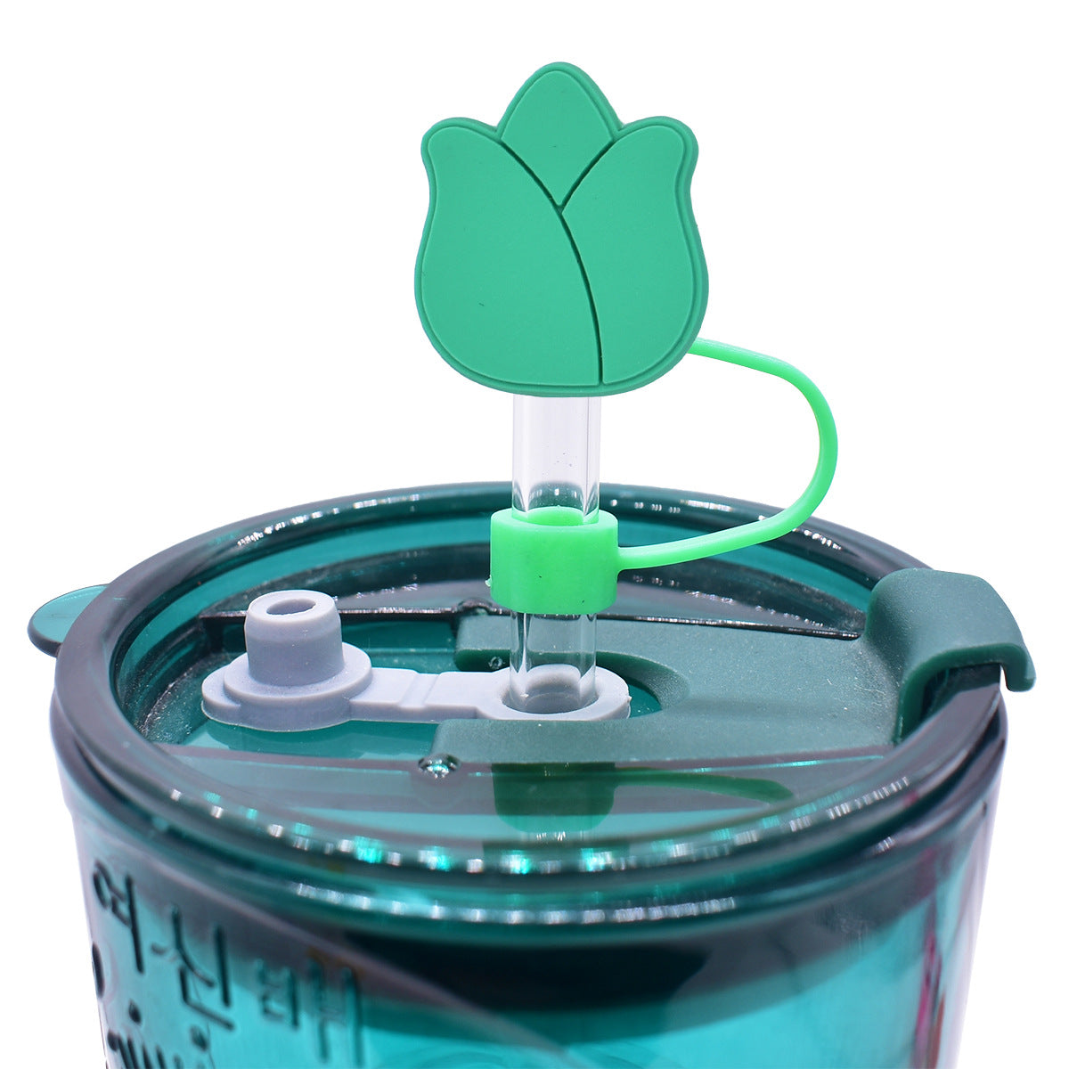 Wholesale Random 100pcs Tulip Straw Tube Cap 10mm Soft Glue Straw Decoration Straw Cover ACC-SCR-RYY036