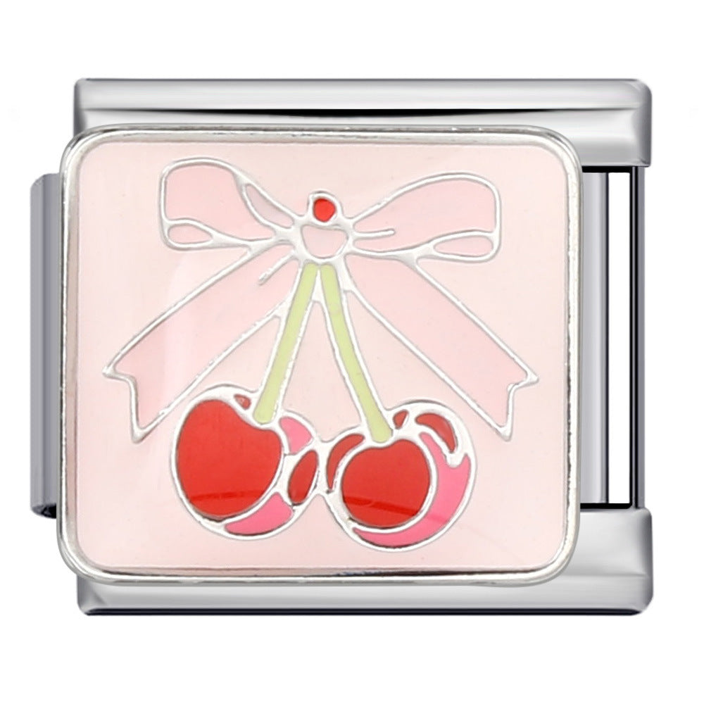 Wholesale Italian Charm Bracelet 9mm DIY Splicing Removable Color English Stainless Steel Composable Bracelet