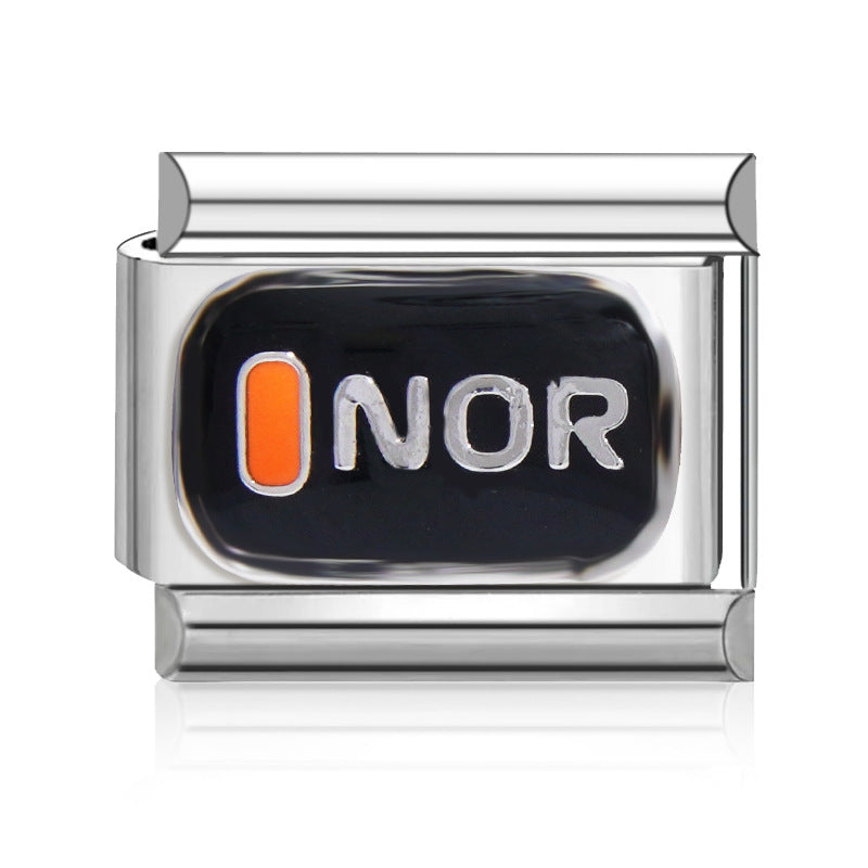 Wholesale Italian Charm Bracelet 9mm DIY Splicing Cute Creative Stainless Steel Composable Bracelet