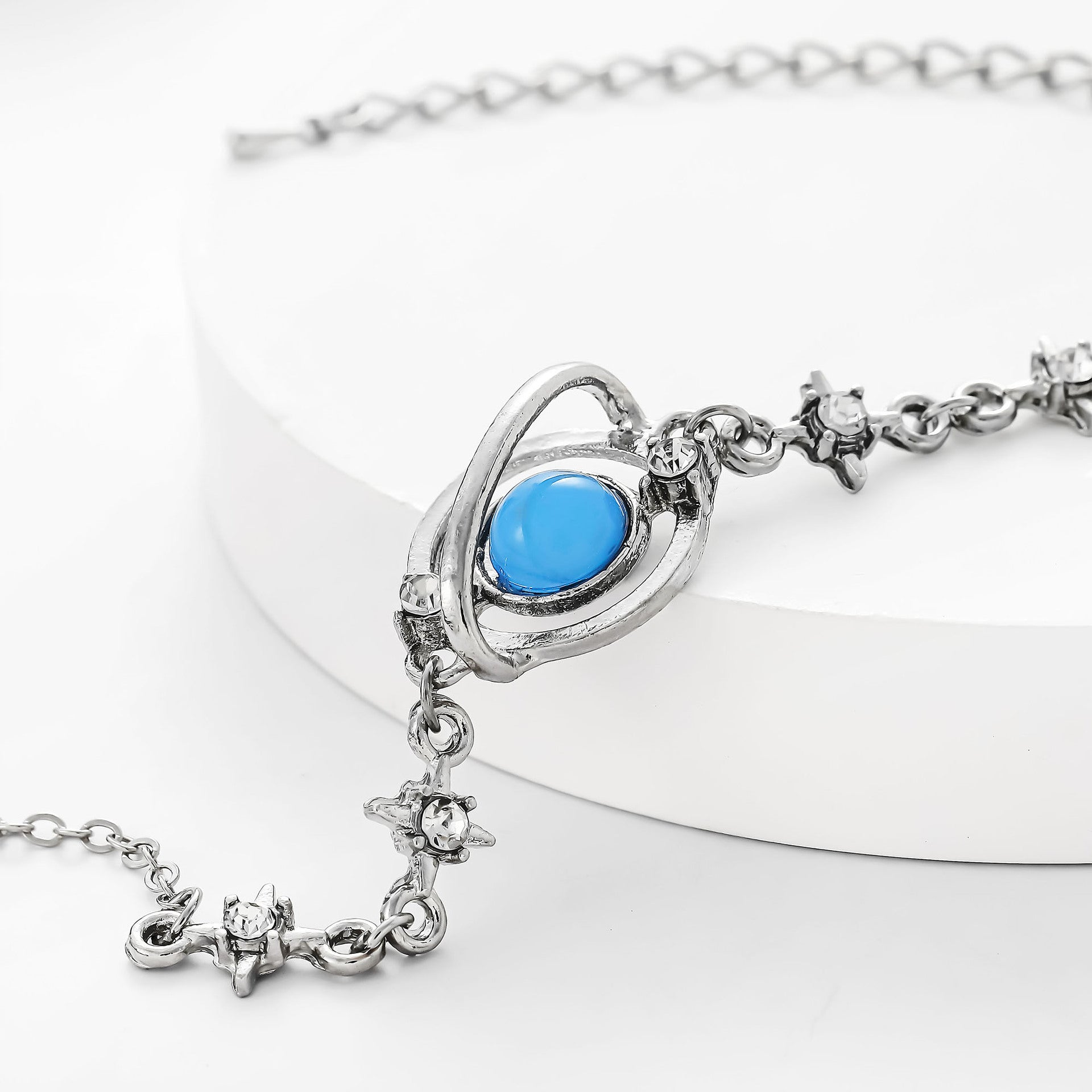 Wholesale Personalized Planet surrounding shape sapphire star adjustable bracelet