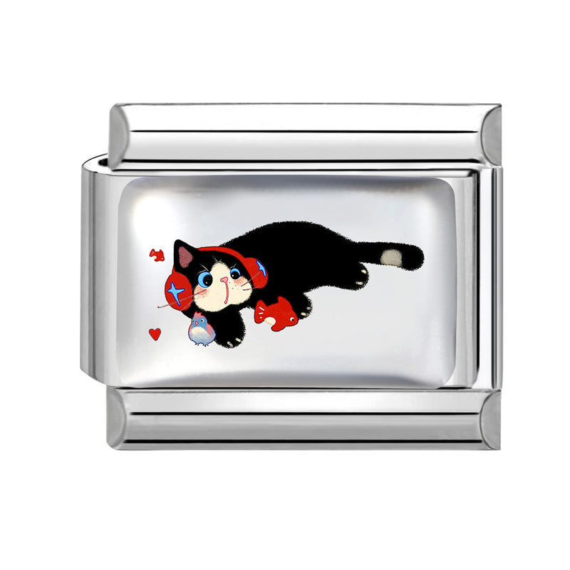 Wholesale Italian Cartoon Cute Animal DIY Stainless Steel Splicing Bracelet – Fashion Jewelry Accessory Gift