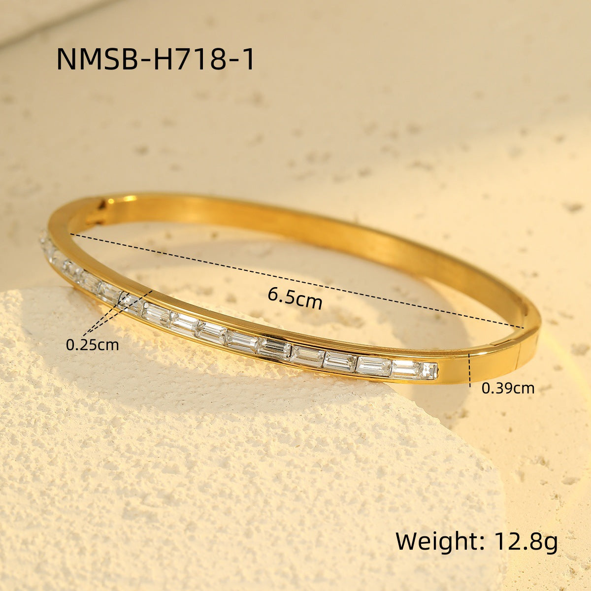 Wholesale  All-match Stainless Steel Diamond Bracelet