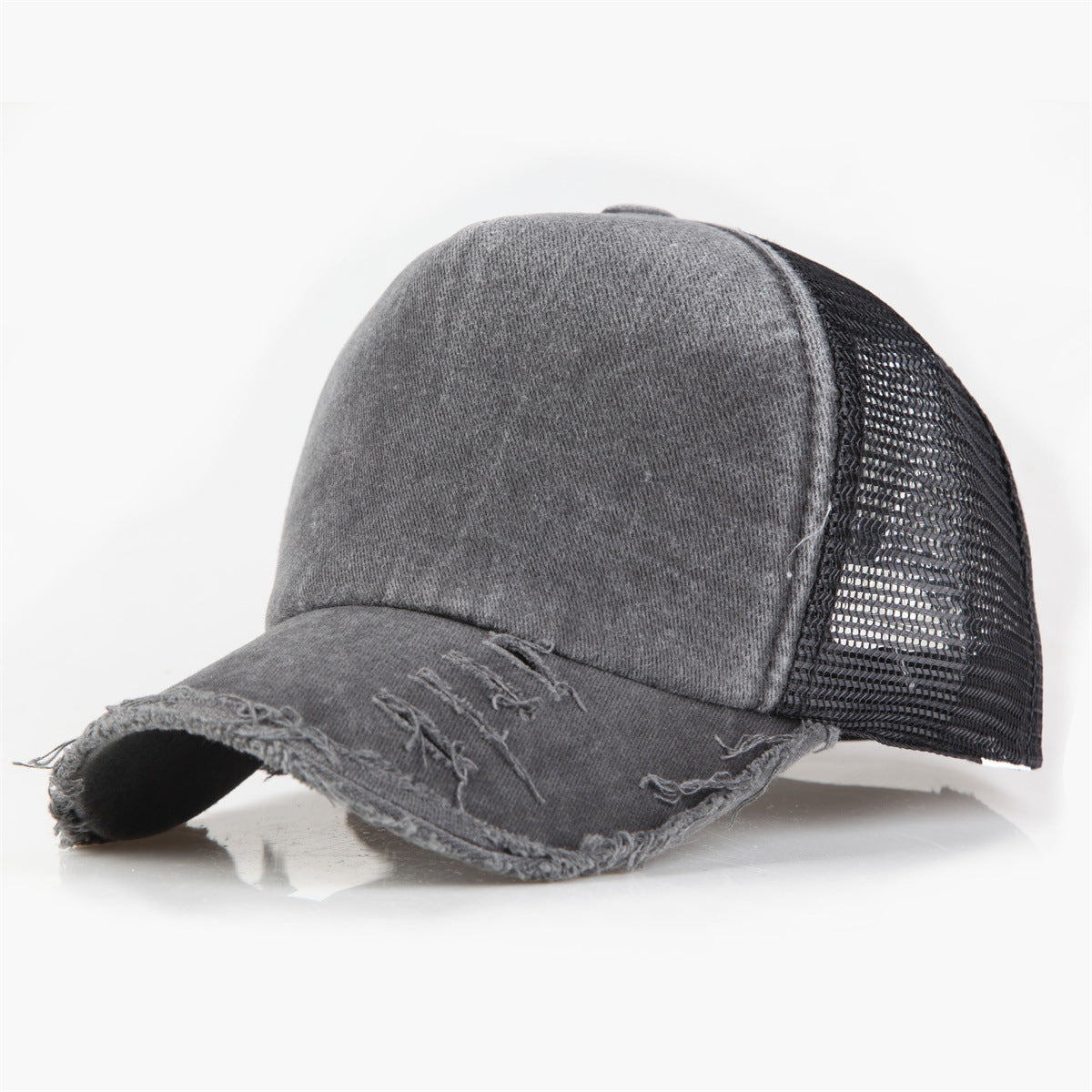 Wholesale  Five Pieces Washed Solid Color Light Plate Baseball Cap
