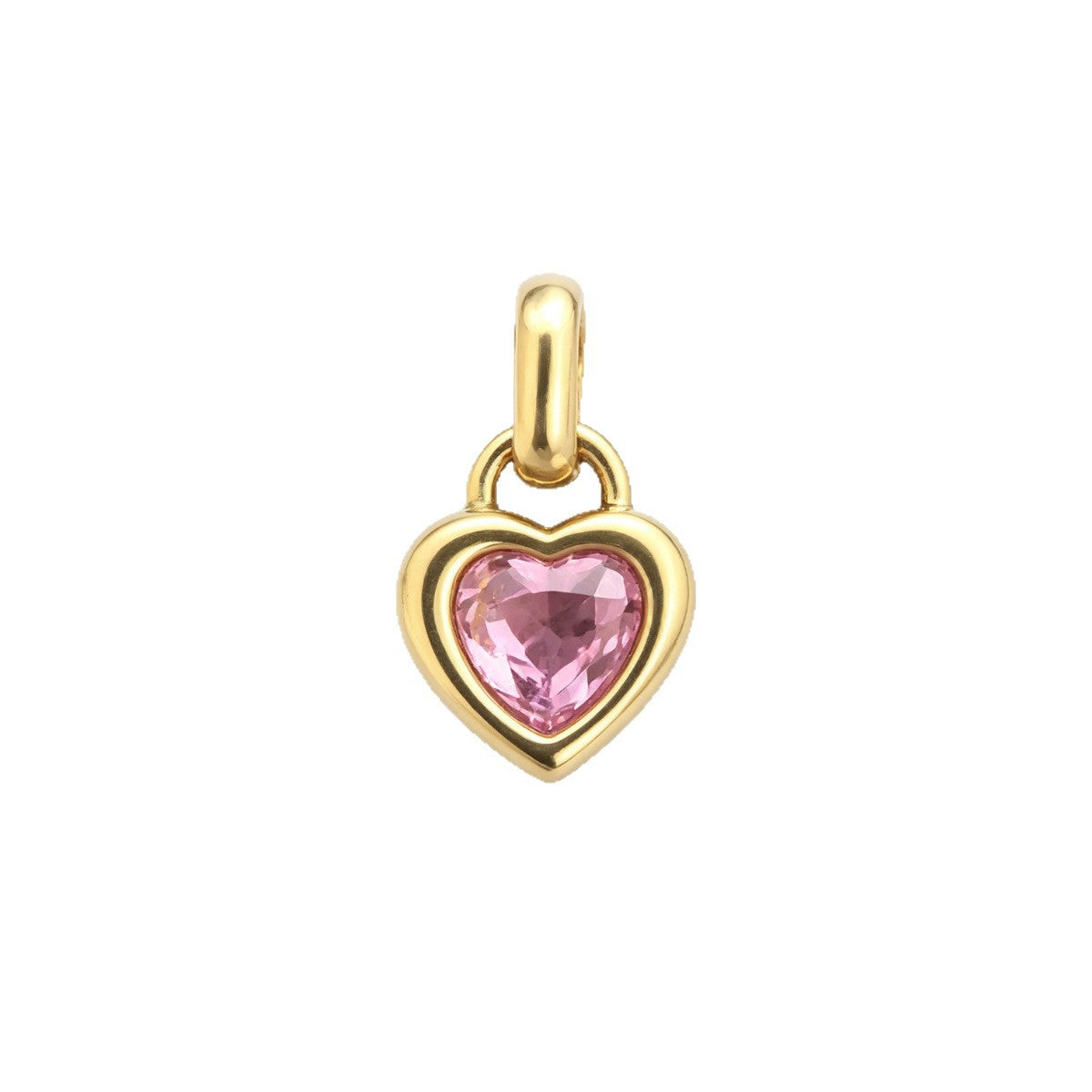 Wholesale Stainless Steel Heart Birthstone Pendant With Zircon Stylish Women S Jewelry Accessory For Gift And Boutique Resale