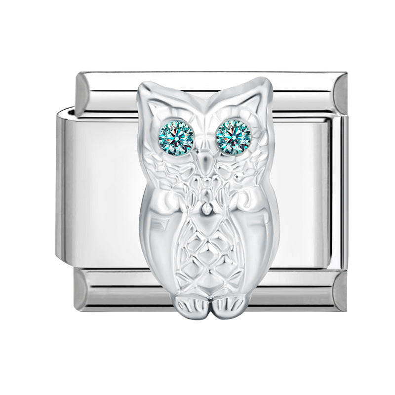 Wholesale Italian Charm Bracelet 9mm DIY Splicing Insect Series Stainless Steel Composable Bracelet