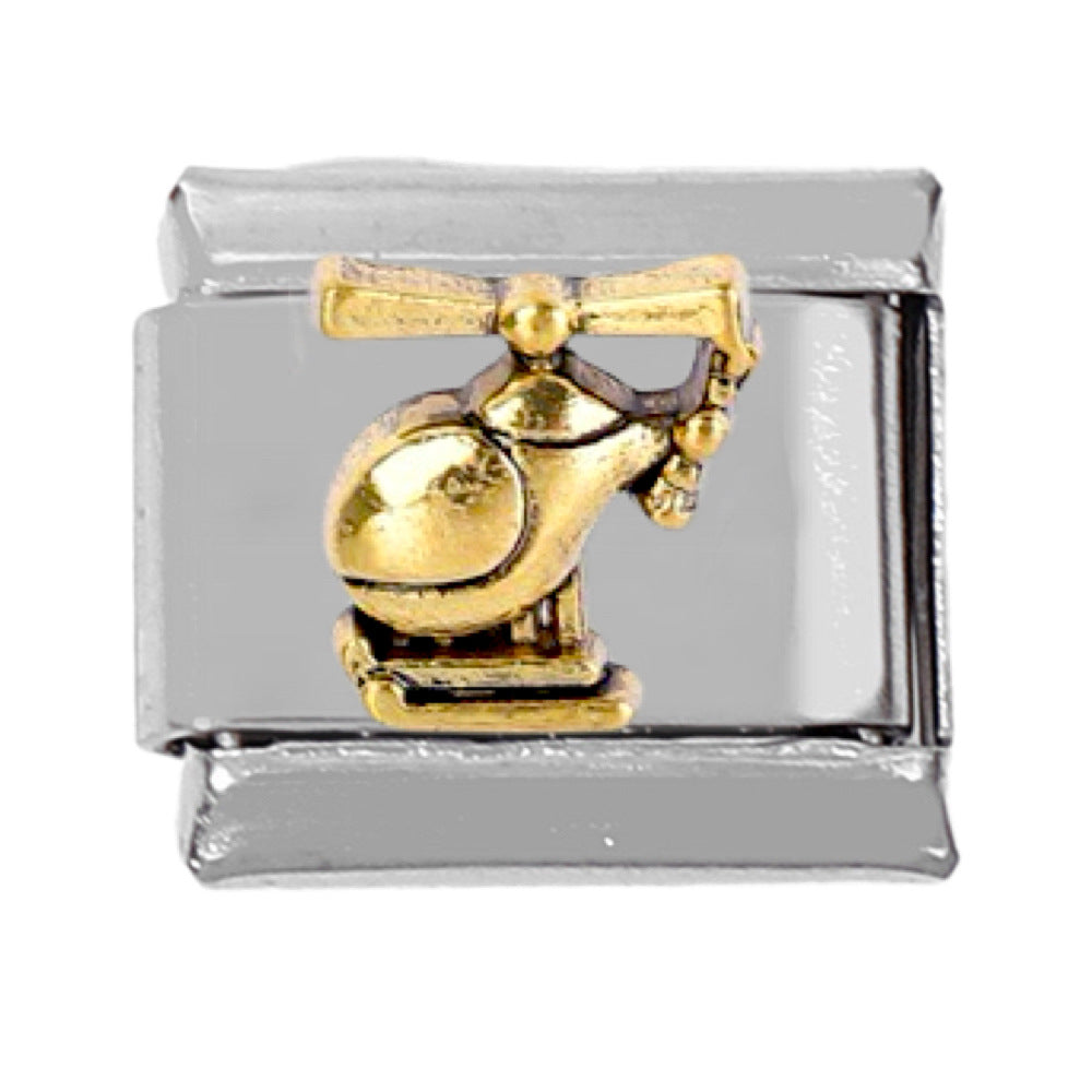 Wholesale 5pcs Italian Charm Bracelet Charm Module Stainless Steel Car Airplane Bracelet 9mm DIY Pattern Free Stitching Detachable Composable Bracelet ACC-BT-DaLiang020