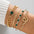 Wholesale  Retro  Gem Love Stacked Bracelet Set