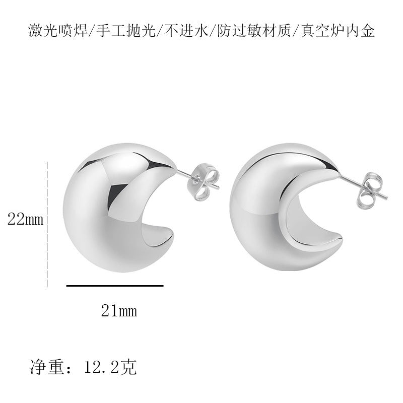 Wholesale Geometric Vintage Earrings Water Drop Hollow Stainless Steel Earrings ACC-ES-Chunp001