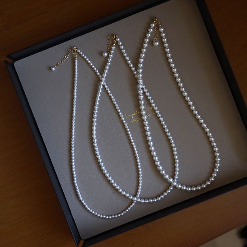 Wholesale 2MM Bright Shell Bead Necklace