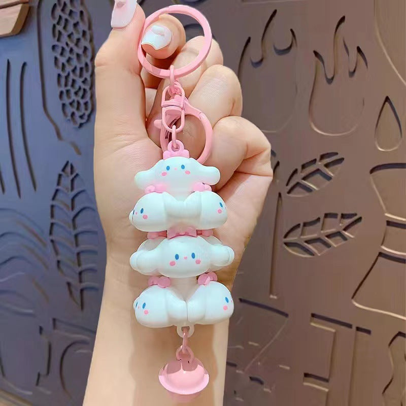 Wholesale Cartoon Pig Tower Cute Pet Monster Stacking Fun Keychain