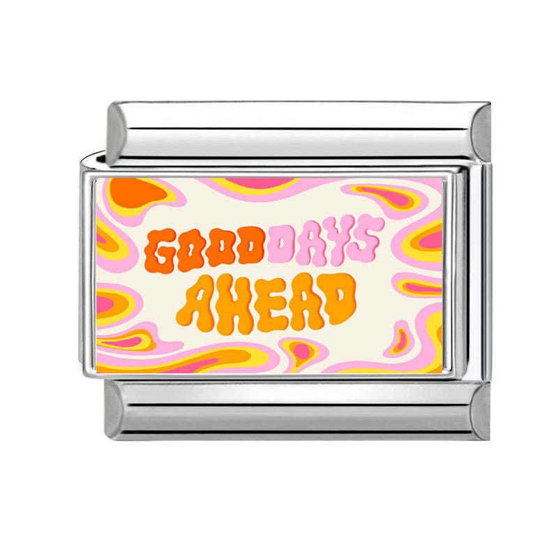 Wholesale 9mm Italian Charm Starter Bracelets DIY Colorful Single Section Creative Stainless Steel Composable Bracelet