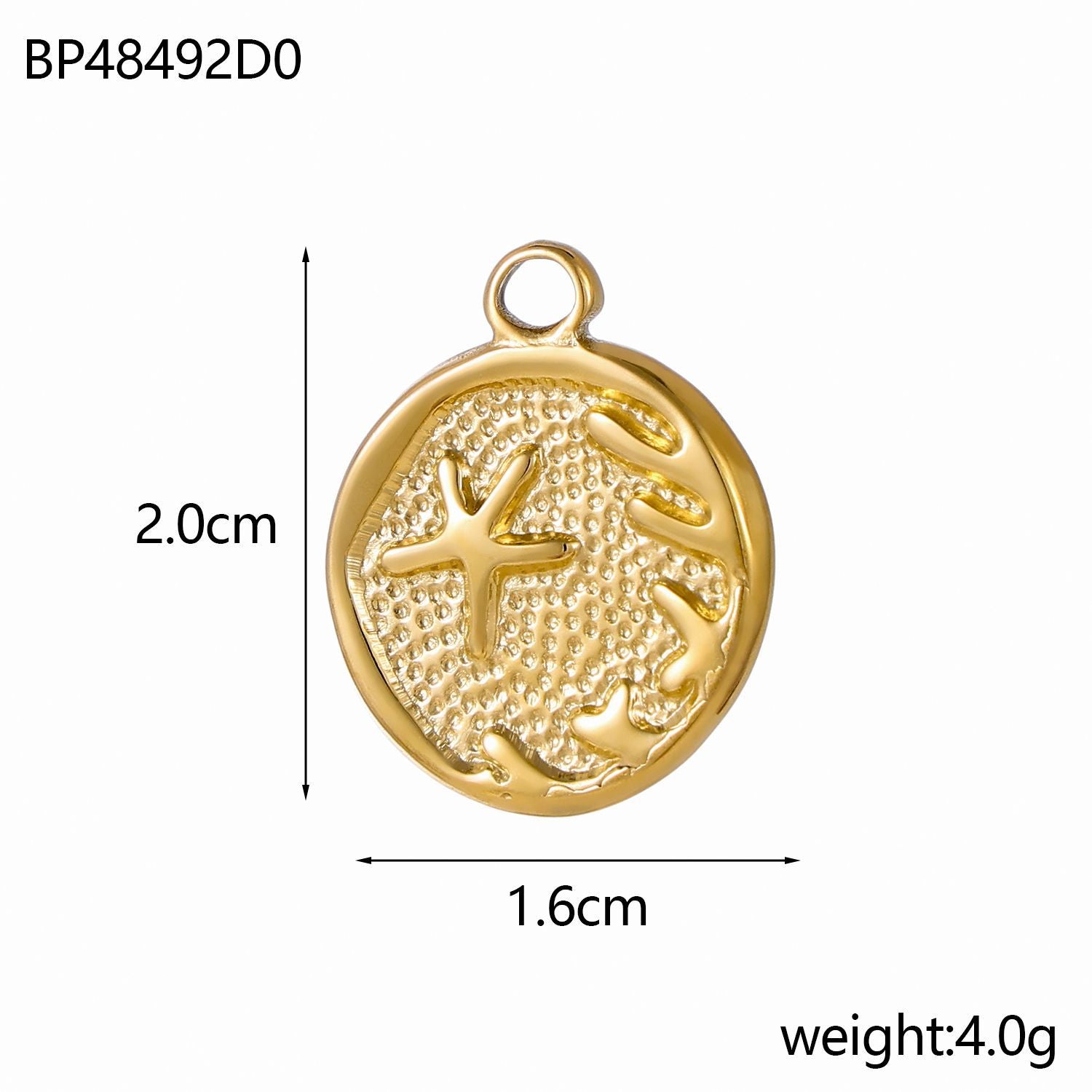 Wholesale Stainless Steel Mermaid Shell Star Sea Pendant