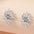 Wholesale Zircon Crystal Super Shiny White Series Flower Vintage Earrings