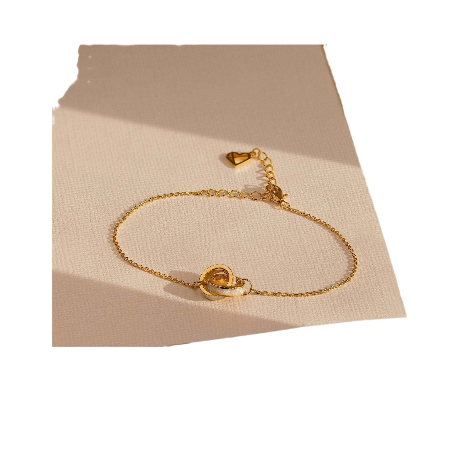 Wholesale titanium steel asymmetric stitching bracelet