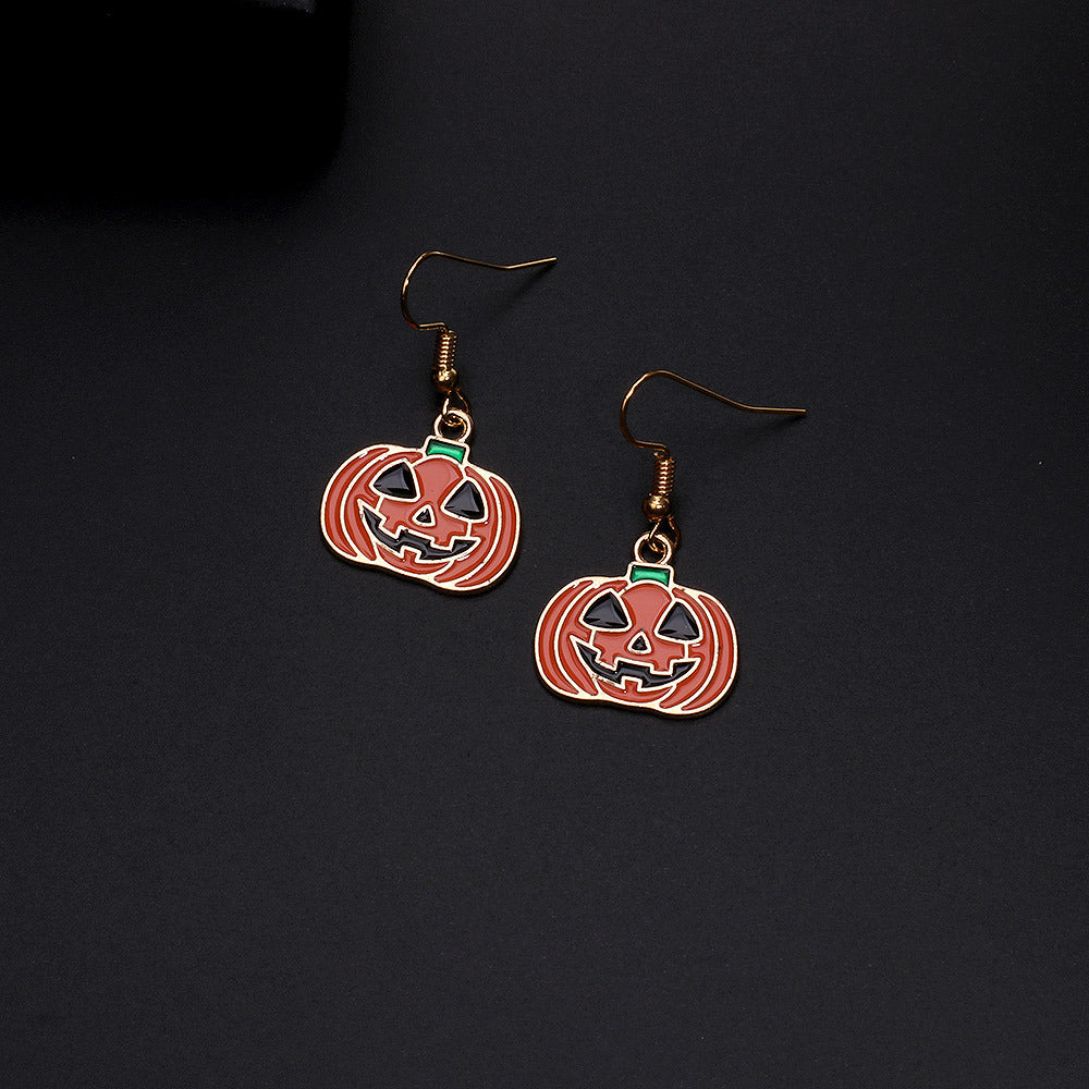 Wholesale  Pumpkin Alloy Earrings